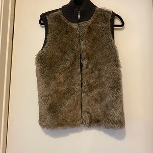 Faux Fur Sweater Vest